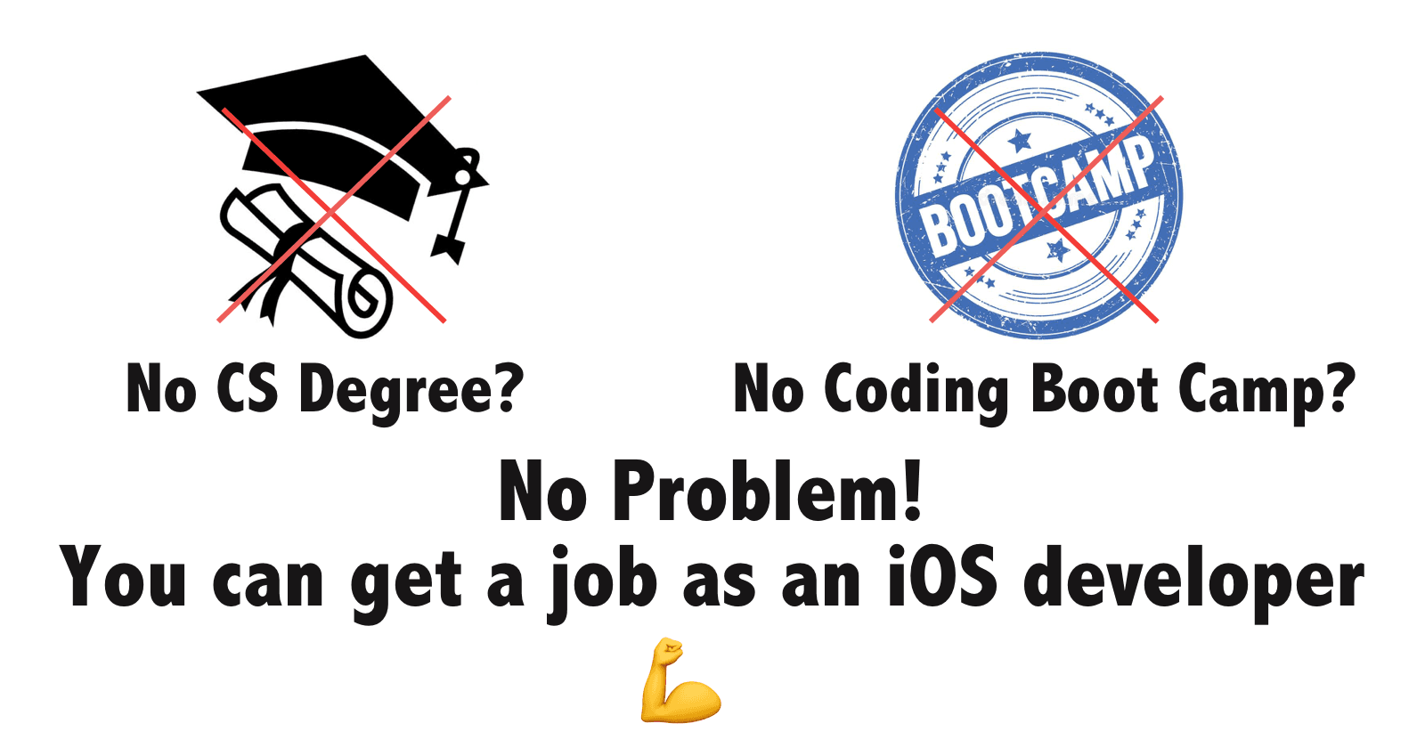 I'm a self-taught programmer and I got an iOS enginering job as a freelancer.